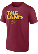Cleveland Cavaliers The Land T Shirt - Maroon