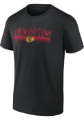 Chicago Blackhawks Iconic Crew T Shirt - Black