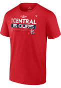 St Louis Cardinals 2022 Divison Champs Locker Room T Shirt - Red