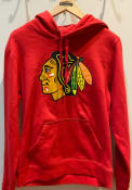 Chicago Blackhawks Team Logo Hooded Sweatshirt - Red
