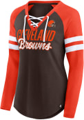Cleveland Browns Womens Iconic T-Shirt - Brown