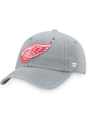 Detroit Red Wings Core Unstructured Adjustable Hat - Grey
