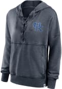 Kentucky Wildcats Womens Lace Up Hooded Sweatshirt - Grey