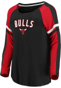 Chicago Bulls Womens Scoop T-Shirt - Black