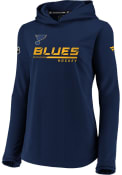 St Louis Blues Womens Pullover Hooded Sweatshirt - Navy Blue