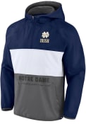 Notre Dame Fighting Irish Victory On Color Block Light Weight Jacket - Navy Blue