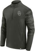 Oklahoma Sooners Guardian OHT Camo 1/4 Zip Pullover - Olive