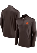 Cleveland Browns Team Poly 1/4 Zip Pullover - Brown