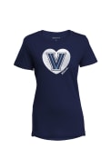 Villanova Wildcats Womens Navy Blue Bestie T-Shirt