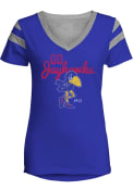 Kansas Jayhawks Womens Blue CRUSH T-Shirt