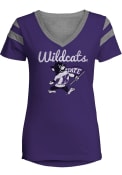 K-State Wildcats Womens Purple CRUSH T-Shirt
