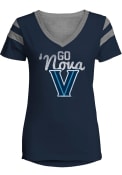Villanova Wildcats Womens Navy Blue CRUSH T-Shirt