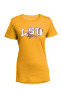 LSU Tigers Womens Gold Bestie T-Shirt