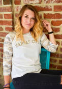 Kansas City Womens Camo Raglan 3/4 Sleeve T Shirt