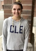 Cleveland Womens Grey CLE Long Sleeve Light Weight Hood