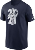 Dallas Cowboys Nike SBLVI PLAYOFFS T Shirt - Navy Blue