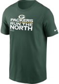 Green Bay Packers Nike SBLVI TROPHY DIVISION CHAMPIONS T Shirt - Green