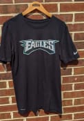 Philadelphia Eagles Nike Wordmark Essential T Shirt - Black