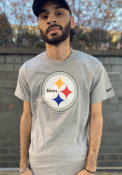 Pittsburgh Steelers Nike Logo Essential T Shirt - Grey
