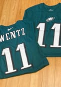 Carson Wentz Philadelphia Eagles Nike Name And Number T-Shirt - Midnight Green