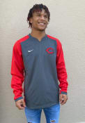 Cincinnati Reds Nike Authentic Thermal Sweatshirt - Grey