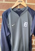 Detroit Tigers Nike Authentic Thermal Sweatshirt - Grey