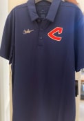 Cleveland Indians Nike Cooperstown Polo Shirt - Navy Blue