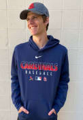 St Louis Cardinals Nike Authentic Therma Hood - Navy Blue