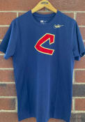 Cleveland Indians Nike Cooperstown Fashion T Shirt - Navy Blue