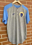 Kansas City Royals Nike Coop Henley Fashion T Shirt - Grey