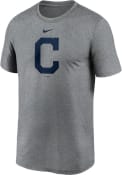 Cleveland Indians Nike Logo Legend T Shirt - Grey