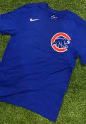 Chicago Cubs Nike Wordmark T Shirt - Blue