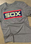 Chicago White Sox Nike Coop Wordmark T Shirt - Grey