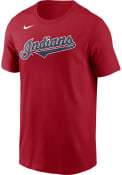 Cleveland Indians Nike Wordmark T Shirt - Red