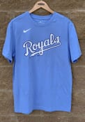 Kansas City Royals Nike Wordmark T Shirt - Light Blue