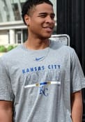 Kansas City Royals Nike Color Bar T Shirt - Grey