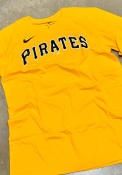 Pittsburgh Pirates Nike Wordmark T Shirt - Gold