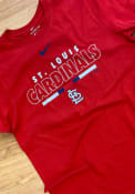 St Louis Cardinals Nike Color Bar T Shirt - Red