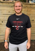 Cincinnati Reds Nike Color Bar T Shirt - Black