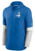 Detroit Lions Nike Mascot Historic Henley Fashion Hood - Blue
