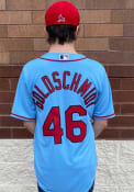 Paul Goldschmidt St Louis Cardinals Nike Name And Number T-Shirt - Light Blue