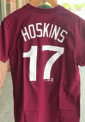 Rhys Hoskins Philadelphia Phillies Nike Name And Number T-Shirt - Maroon