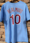 JT Realmuto Philadelphia Phillies Nike Name Number T-Shirt - Light Blue
