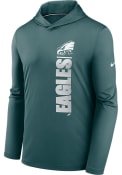 Philadelphia Eagles Nike Name Stack Hooded Sweatshirt - Midnight Green