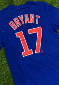 Kris Bryant Chicago Cubs Nike Name And Number T-Shirt - Blue