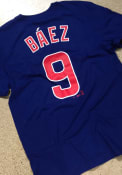 Javier Baez Chicago Cubs Nike Name And Number T-Shirt - Blue