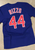 Anthony Rizzo Chicago Cubs Nike Name And Number T-Shirt - Blue
