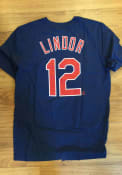 Francisco Lindor Cleveland Indians Nike Name And Number T-Shirt - Navy Blue