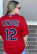 Francisco Lindor Cleveland Indians Nike Name And Number T-Shirt - Red