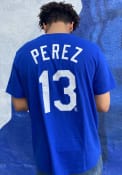 Salvador Perez Kansas City Royals Nike Name And Number T-Shirt - Blue